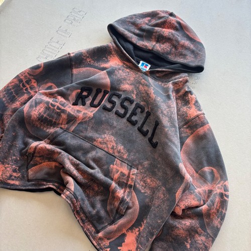 Y2K Russell Athletic A$AP Worldwide Skull Hoodie