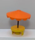 Fisher-Price Little People vintage Yellow Orange Swimming Pool Round Table