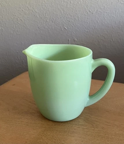 Vintage Jadeite Fire King Oven Ware Breakfast Milk Pitcher