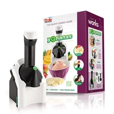 Yonanas Classic Vegan Non-Dairy Frozen Fruit Soft-Serve Dessert Maker, 200 Watts