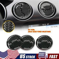 Center Dashboard AC Air Vent Outlet Cover Trim Decor for Ford Mustang 2015-2020