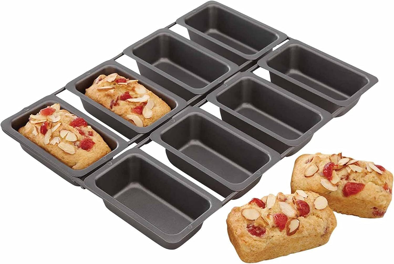 Профессиональная мини-форма для выпечки Kitchencraft Chicago с металлическим антипригарным покрытием 8 чашек 9 x 8290₽