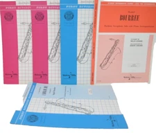 BARITONE SAXOPHONE Solo Piece with Piano Sheet Music Belwin SAX Lot of 5