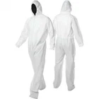 Hazmat Suit, Disposable Coveralls, White Microporous 25/Case Sizes Small - 5XL