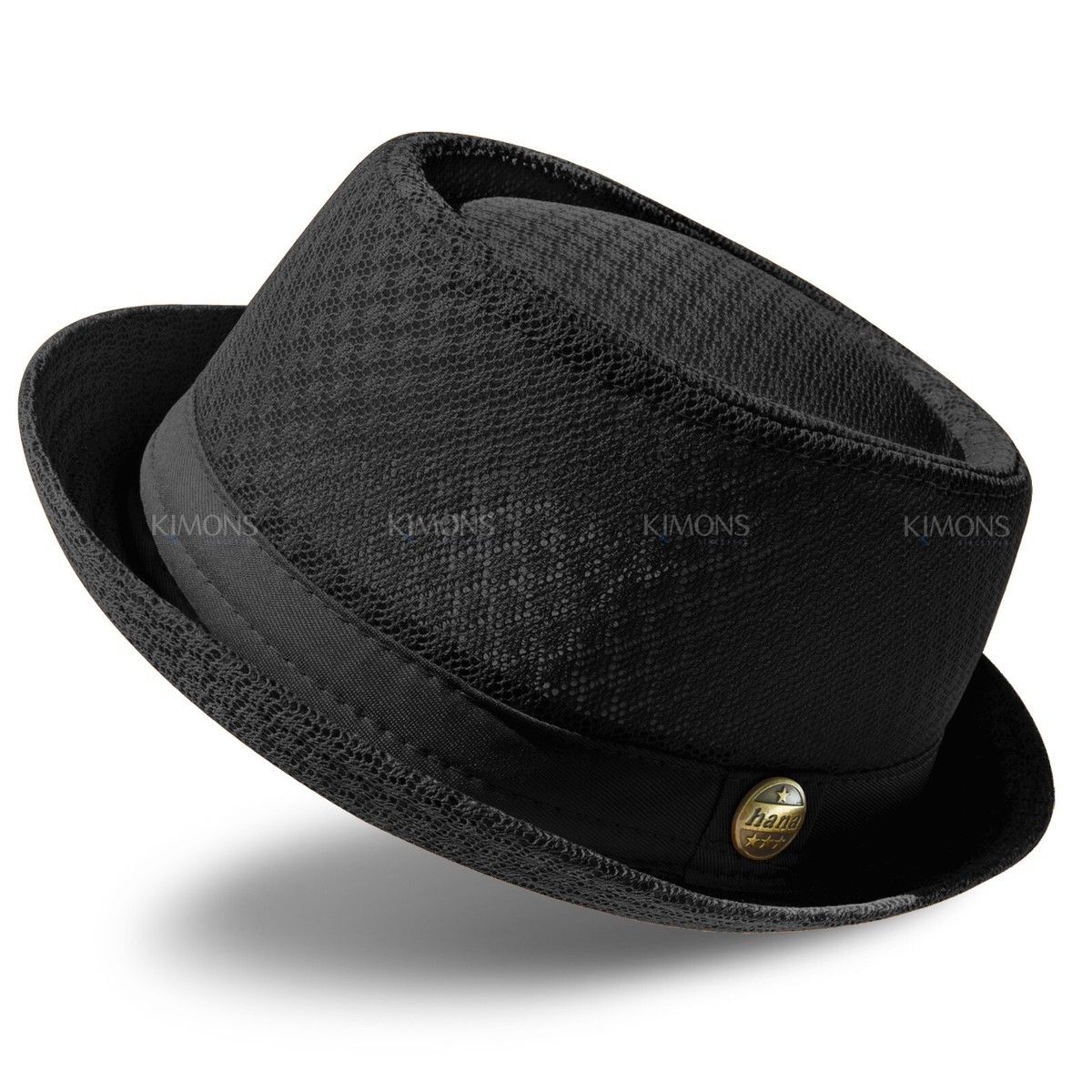 Porkpie Hat Summer Mesh Pork Pie Hat Trilby Fedora Hat For Men
