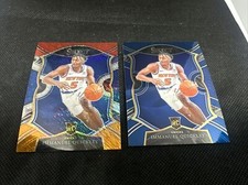 2020-21 Panini Select Immanuel Quickley Red White Orange Shimmer / Base #85 RC