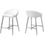 decovio 15348-w queensbury 30 inch white bar stool, 2-piece set