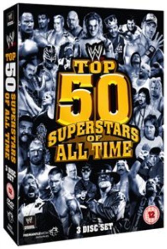 WWE - Top 50 Superstars of All Time (DVD) Rock Ric Flair Hulk Hogan Good Used