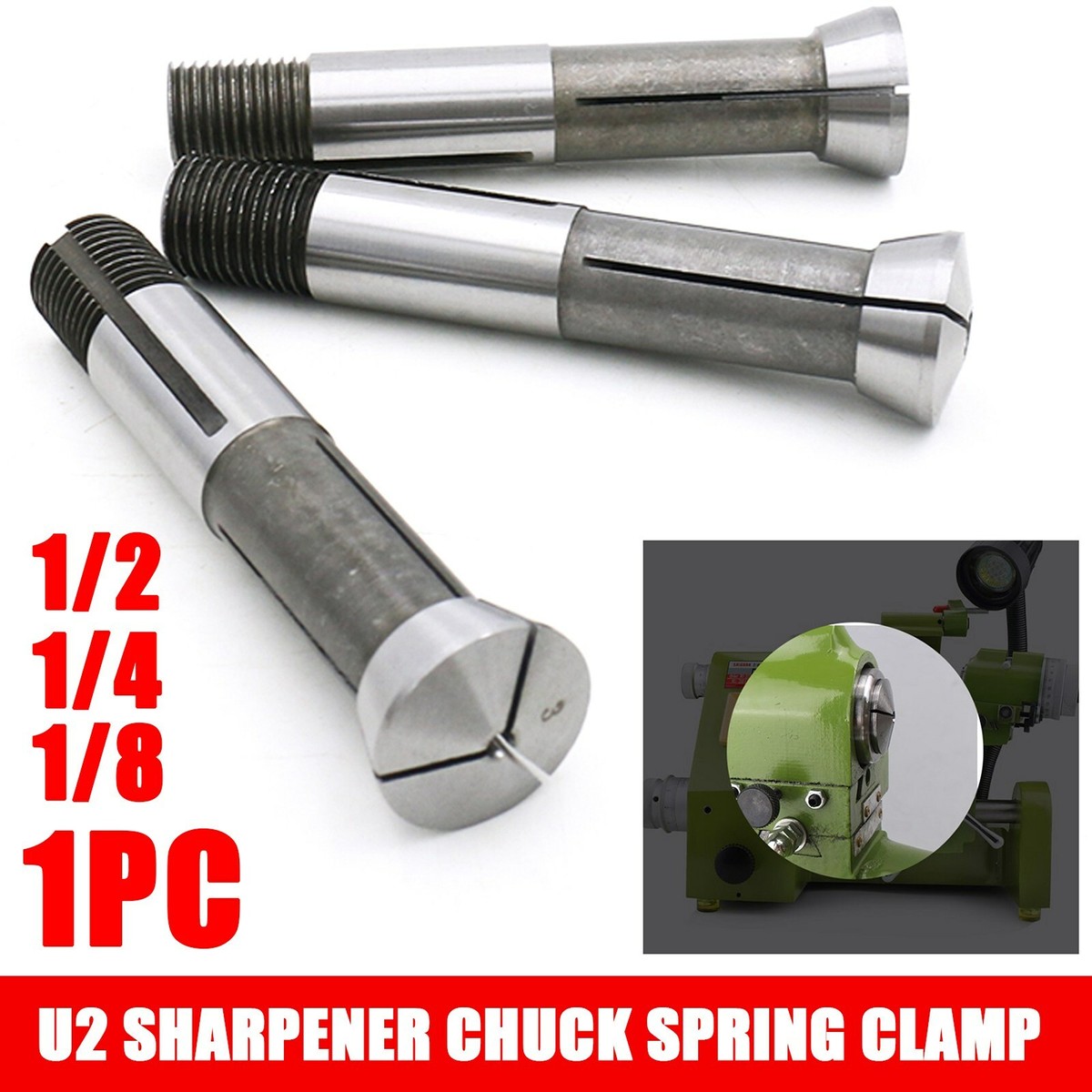 U2 Sharpener Chuck Spring Clamp Collet Fixture High Precision Spindle1/2  1/4 1/8 | eBay