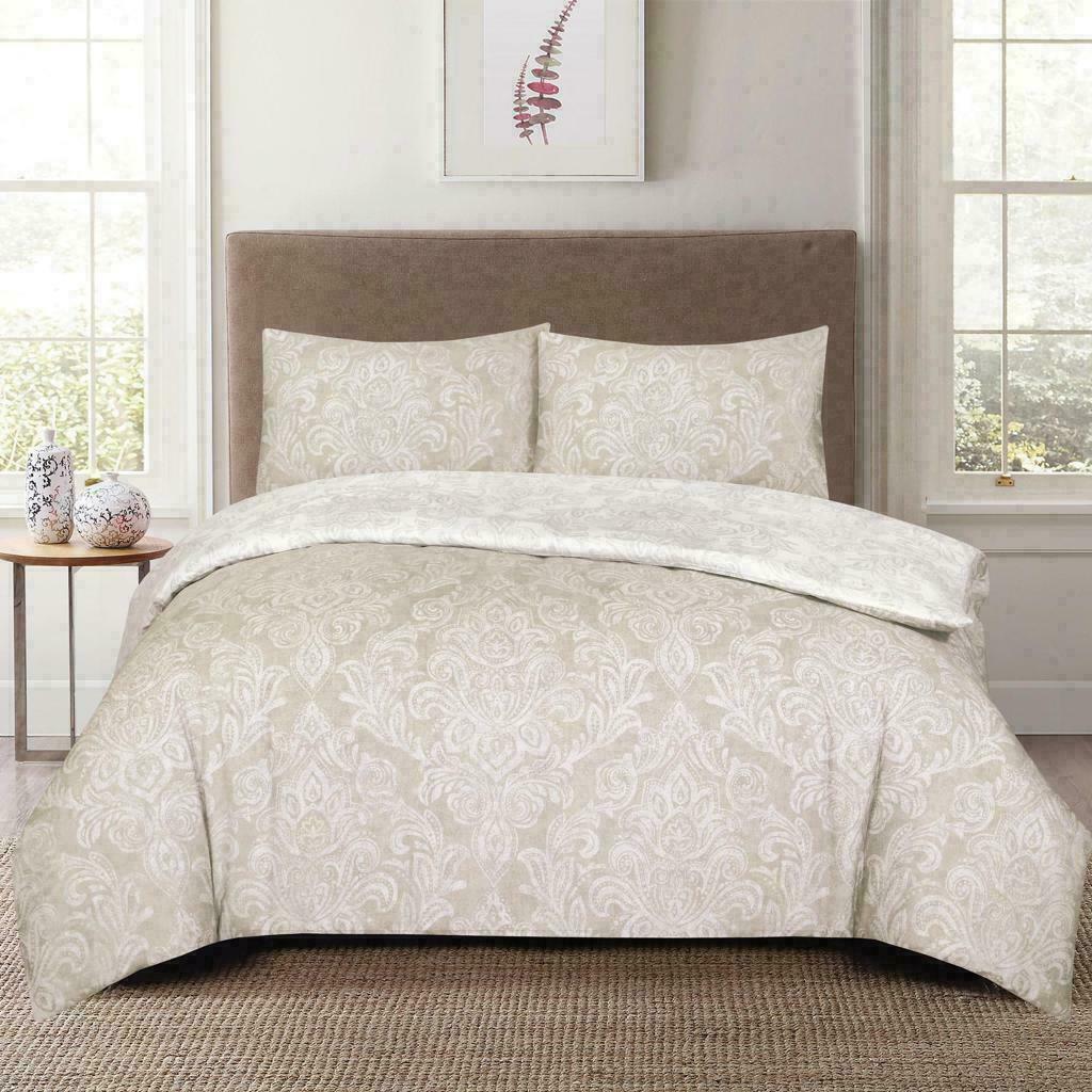 Kompletter Bettbezug Bettwäschegarnitur warm Single Doppel Kingsize mit Spannbettlaken