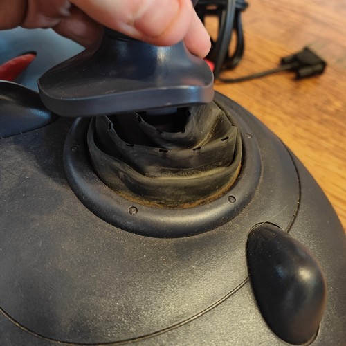 Logitech Wingmam Force Force Feedback Joystick USB Gameport Powered Vintage - Picture 9 of 11