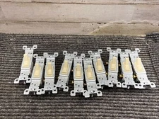 Box of 10 Single Pole Toggle Switch Ivory Leviton 1451-ICP 15A, 120V