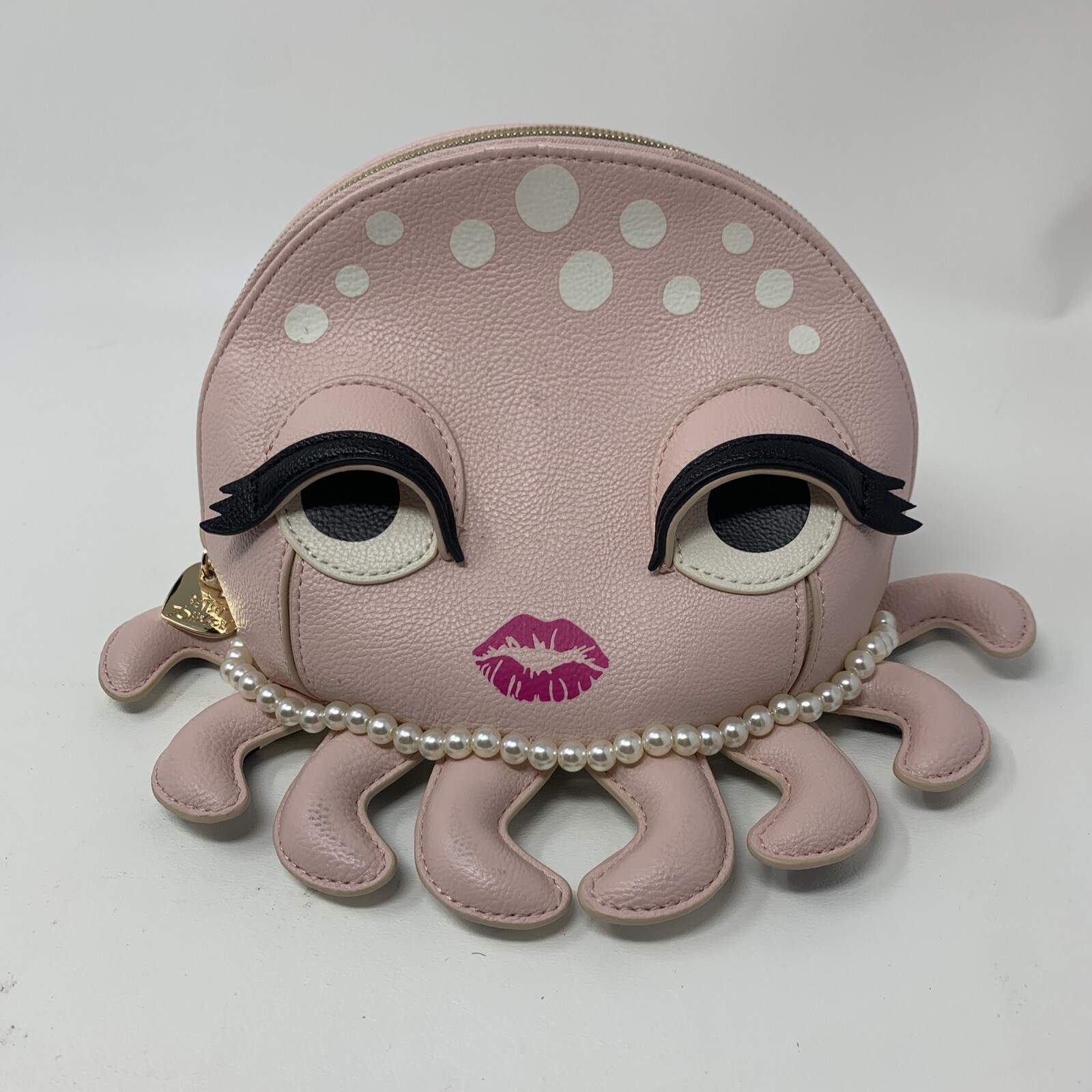 BETSEY JOHNSON Kitsch Octopus Clutch Cosmetic Makeup … Gem