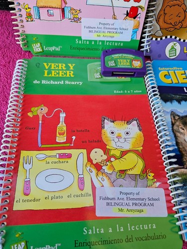 Leapfrog Leappad Quantum Programma Bilingue Spagnolo 4 Libri Con Cartuccia Giochi - Foto 6 di 6
