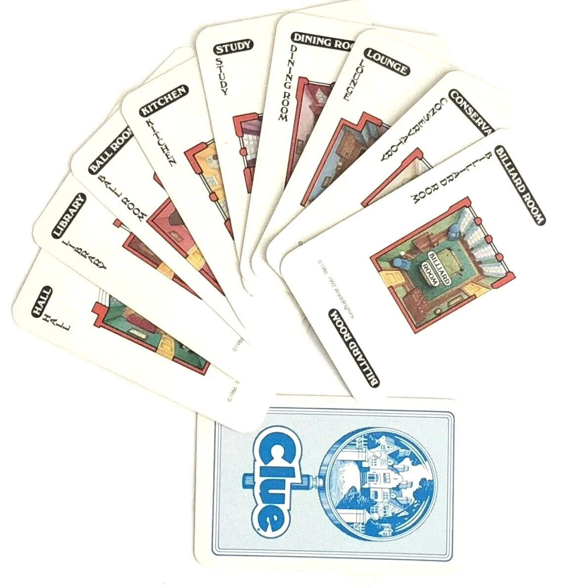 Clue Game Replacement Cards