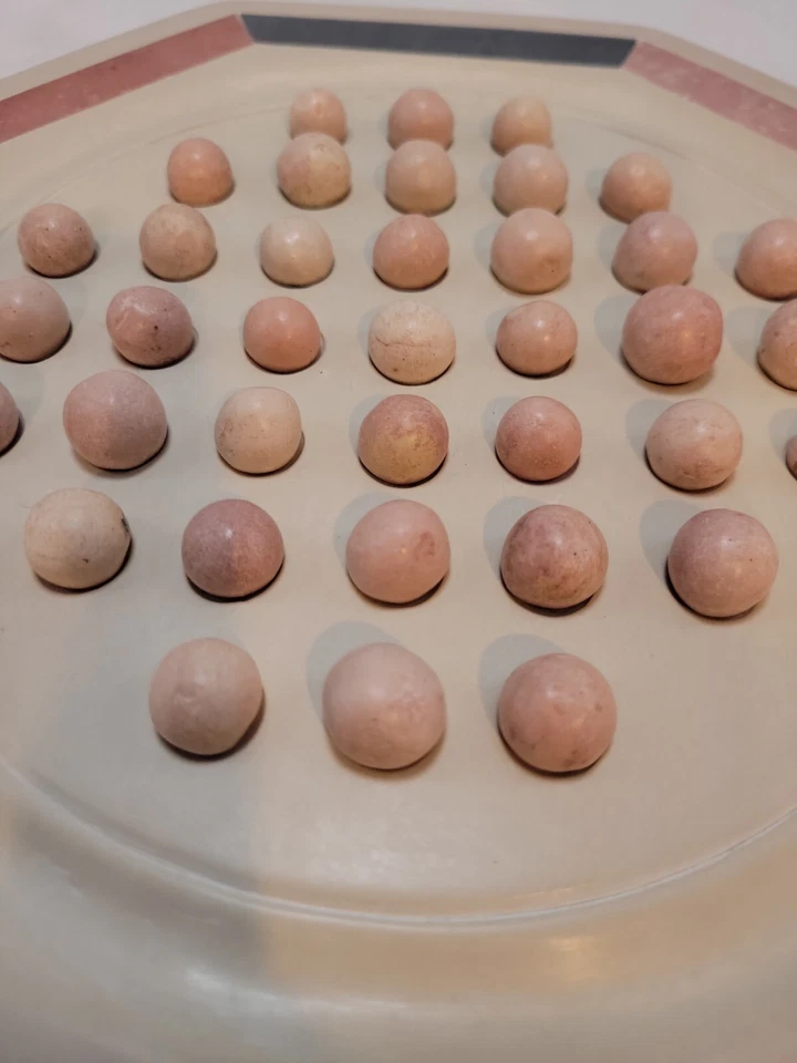 Marble Solitaire Game, Vintage - Image 3 of 4