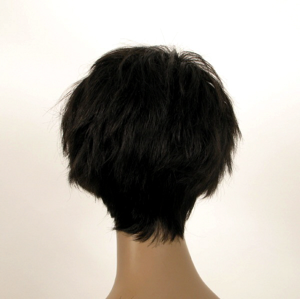 Perruque Afro Courte 100% Cheveux Naturels Noir - Taille Moyenne - Neuve Avec étiquettes