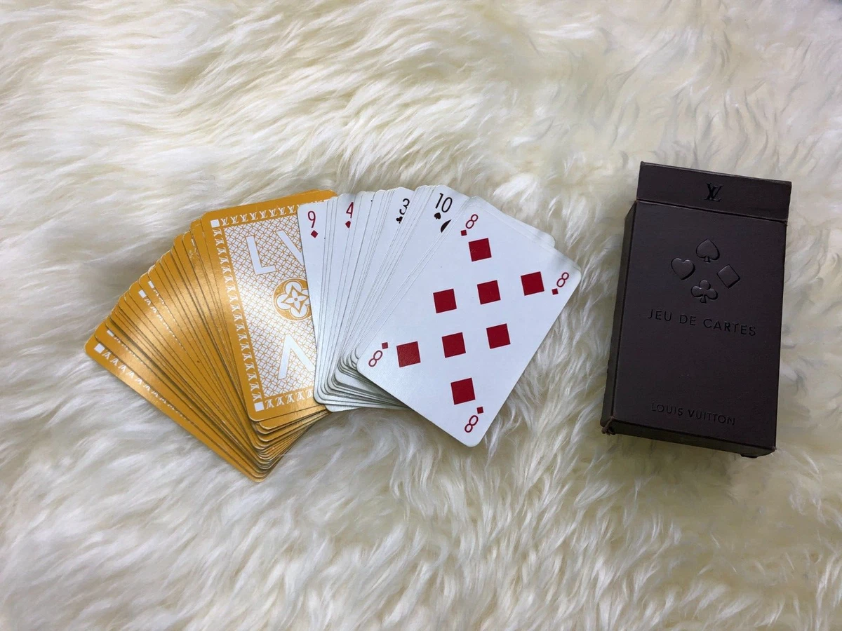 Louis Vuitton Playing Cards 3 Pack Box Set LV Poker Blue Yellow Red w/ Box  Rare