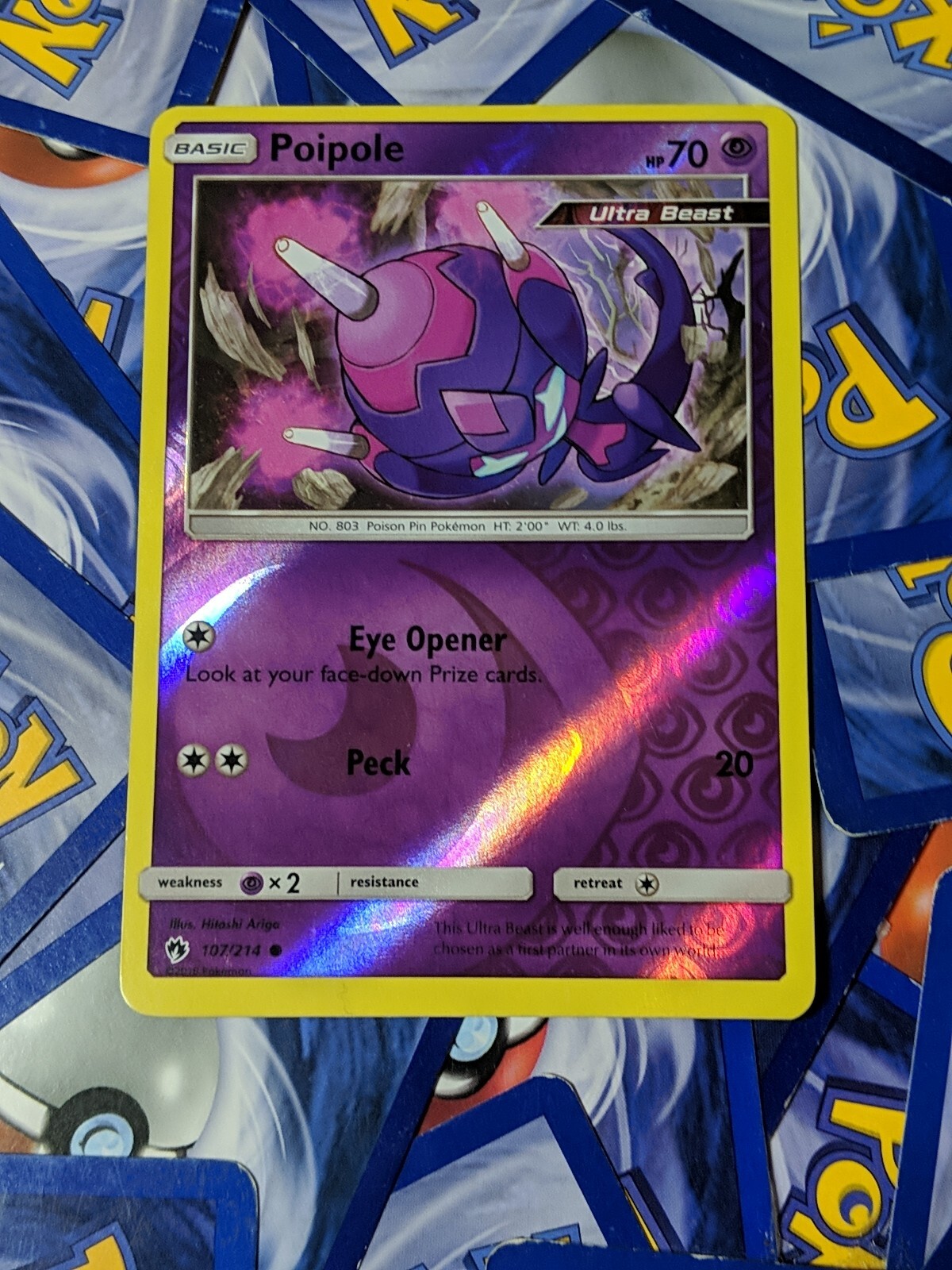 Poipole (107/214) Lost Thunder Holographic Rare Pokemon Card - Free Shipping