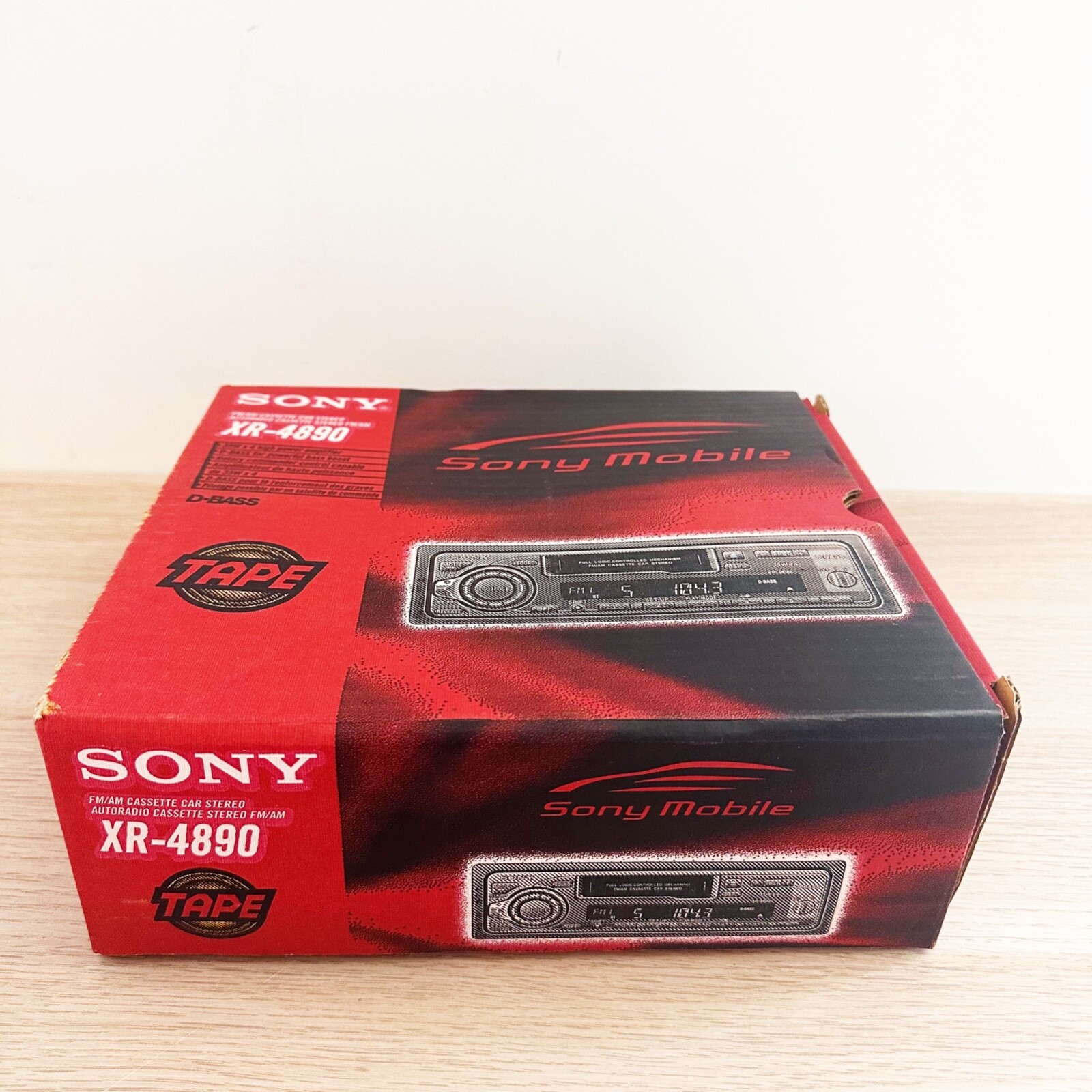 Sony Mobile XR-4890 AM/FM Autoradio Cassette Car Stereo D-Bass Tape NOS