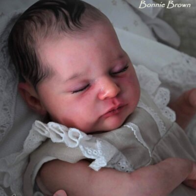 20in Unpainted Reborn Baby Doll Kit Laura with Cloth Body Fresh