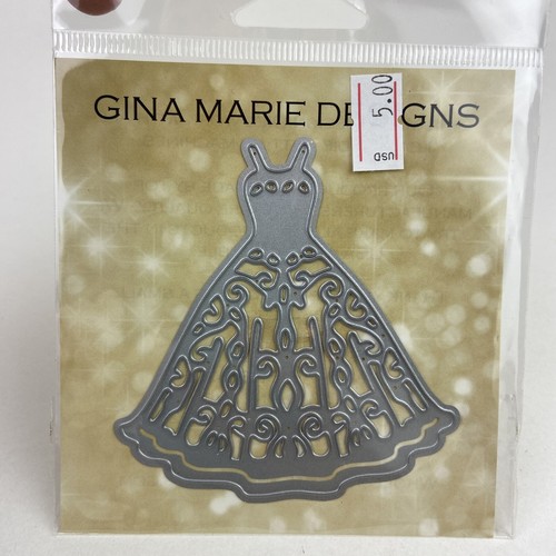 Lot 13 Gina Marie Designs Dies Flowers Lady Dress Butterfly Sea Shell Dress Bird - Picture 6 of 14