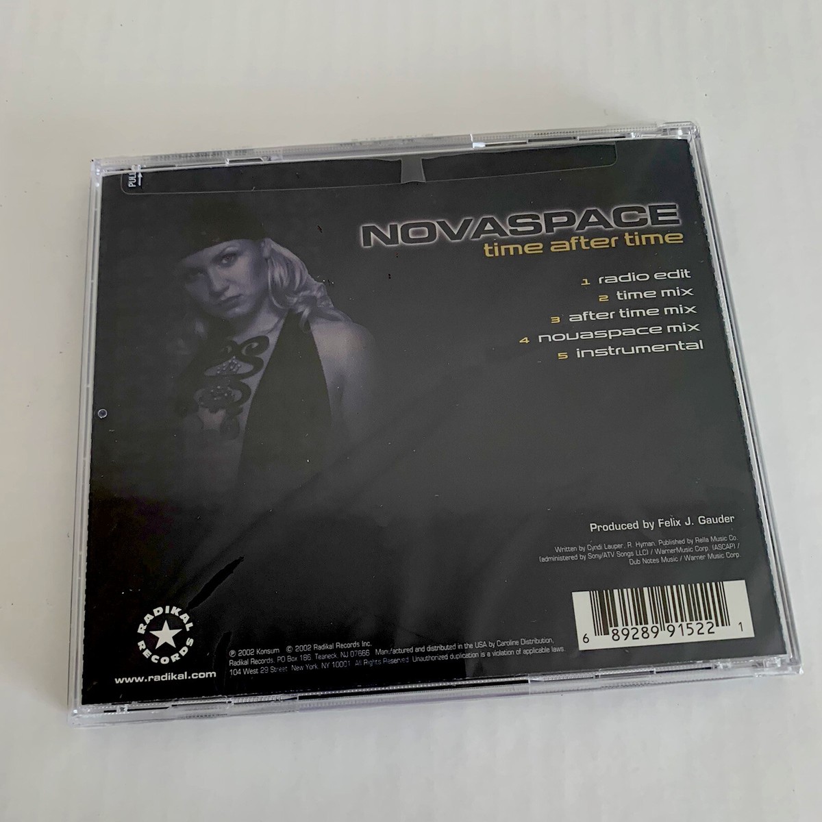 Novaspace CD Single Time After Time 2002 Radio Edit Mix Eurodance