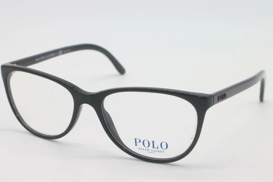 ÓCULOS POLO RALPH LAUREN PH 2130 5517 PRETO ROXO ARMAÇÃO AUTÊNTICA 52-16 - Imagem 2 de 4
