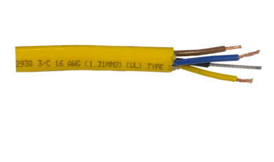 Pendant Control Wire for CM Budgit Coffing Yale Hoists 3 Wire with Strain Relief