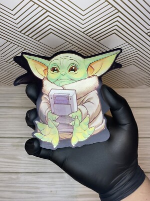 Grogu Baby Yoda Star Wars Mandalorian 3D Lenticular Motion Car Sticker Decal
