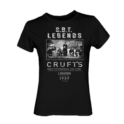 Staffordshire Bullterrier Staffbull Crufts 1939 Stafford SBT T-Shirt Girlie