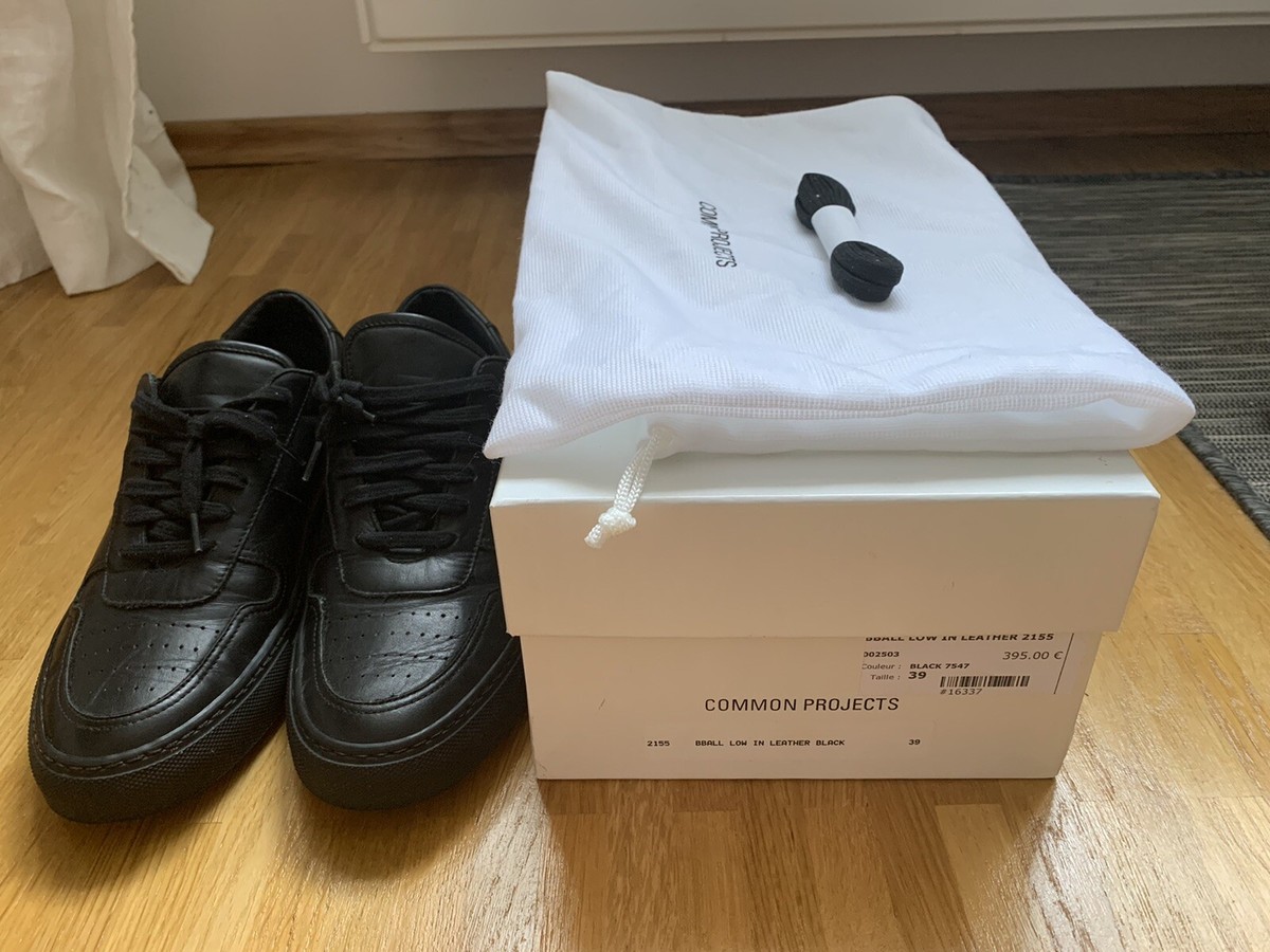 Common Projects BBall Low Black EU 39 UK