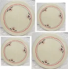 SET OF 4 STEEL STOVETOP BURNER COVERS,(2-10", 2-8") SHELL FRAME, RLD