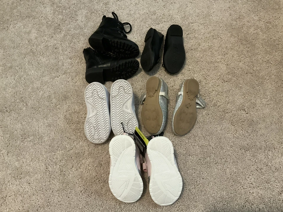 Lote De 5 Zapatos Bebé Niña Niño Talla 5,6 Y 7* Preciados y Nuevos Foto 2 de 3