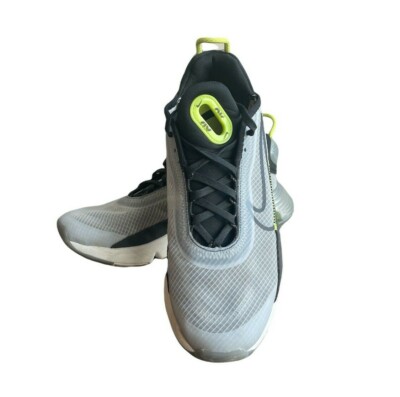 Nike Kids Air Max CJ4066-009 SILVER GRAY / NEON YELLOW - 6Y