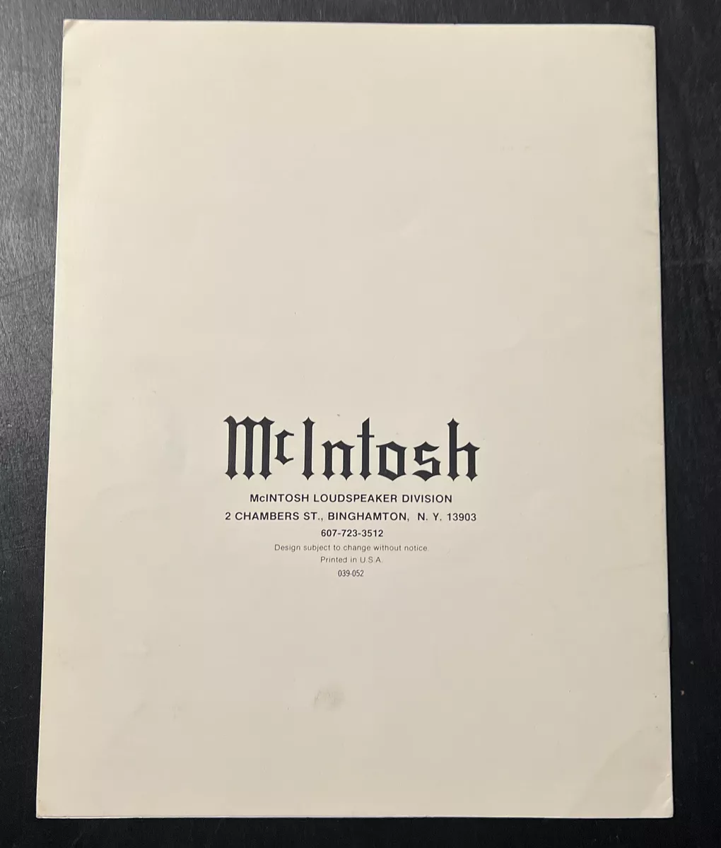 Mcintosh xr6 sales