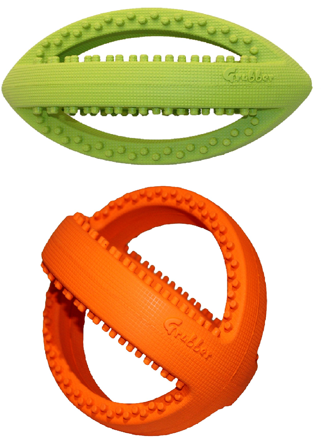 Happy Pet Grubber Interactive 18cm Ball for Dogs Toy Tough Strong