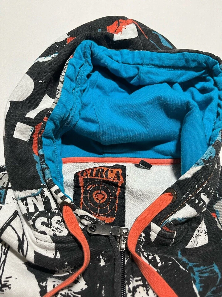 Sudadera con Capucha Y2K Circa De Colección AOP Para Hombres Gráfico Mediano Monopatín AL3 Foto 4 de 4