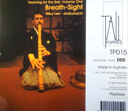 Breath-Sight - Riley Lee, Shakuhachi - CD, VG - Picture 2 of 2