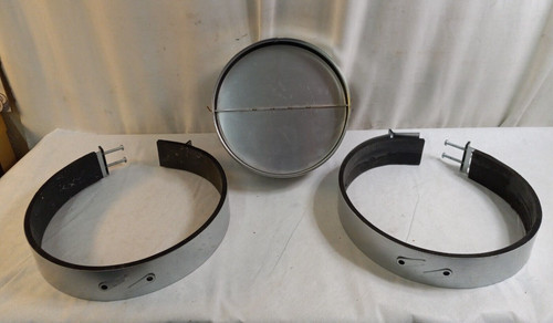 10" Round Metal VENT w Dual CLAMPS