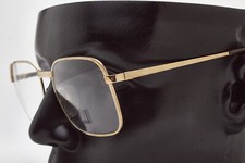 Vintage DUNHILL Glasses Frame 6087 40 Gold Pilot Oversized 80s Unisex