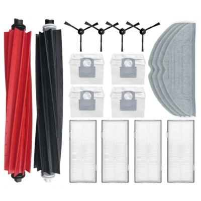 For Roborock S8/S8+/S8 Pro Ultra Main/Side Brush Dust Bag Vacuum Cleaner Filter