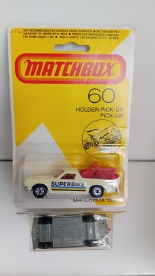 Matchbox Superfast 60 Holden Pick-Up Superbike auf Blister selten