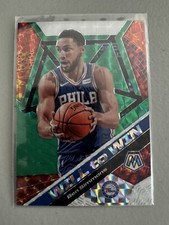 BEN SIMMONS 2019-20 Panini Mosaic #15 Green Will to Win Mosaic 76ers Nets