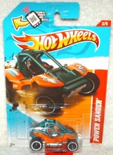 Hot Wheels 2012 Thrill Racers-Earthquake Series Power Sander aqua/orange,ex.card