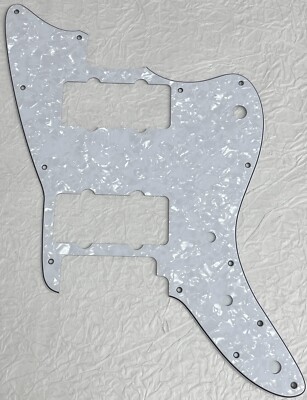 New Great-For Fits Squier Affinity Jazzmaster Guitar Pickguard 4 Ply White Pearl