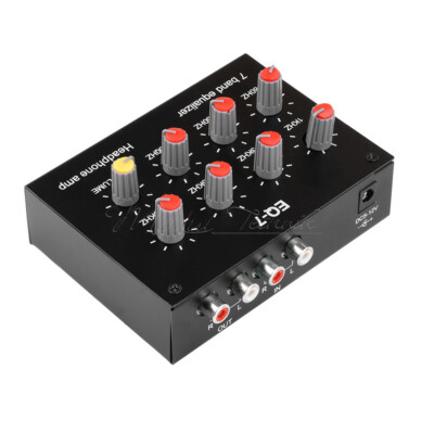 Audio EQ-7 Audio Signal Preamplifier 7 Band Equalizer Adjust Car Phone Amplifier