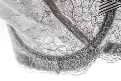 New Claudette Bardot Unlined Plunge Bra Color Concrete Gray Women's Intimate Bra - Image 4 of 4