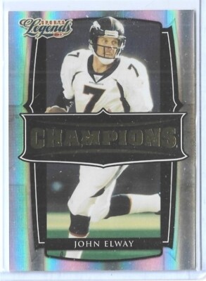 2008 DONRUSS LEGENDS JOHN ELWAY "GOLD" CARD #C-12 ~ 007/100 UNIQUE JERSEY NUMBER