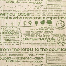 Recycled Acid Free Tissue Paper - Coloured Gift Wrapping Pattern Eco Friendly